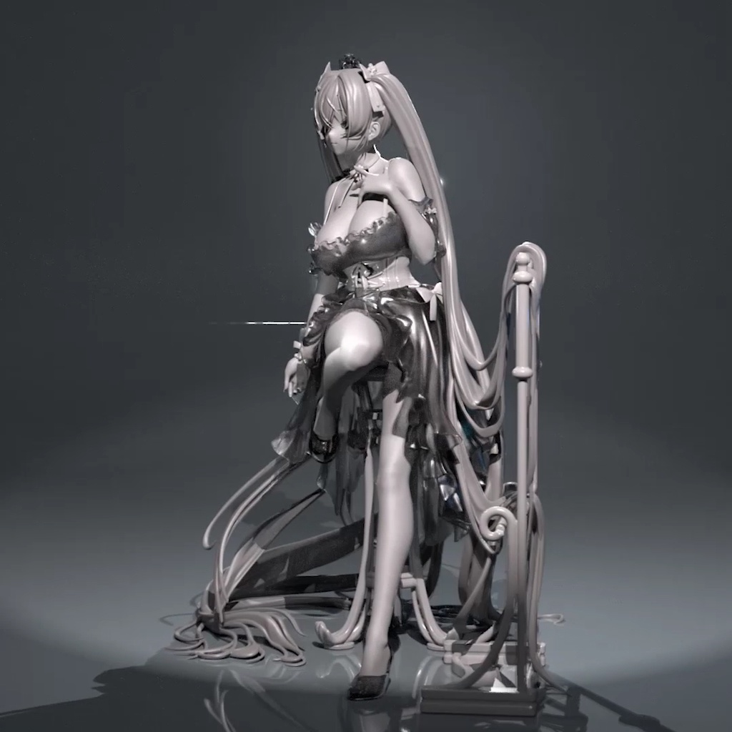 1/7 シンデレラ 勝利の女神:NIKKE 未塗装、未組立ガレージキット