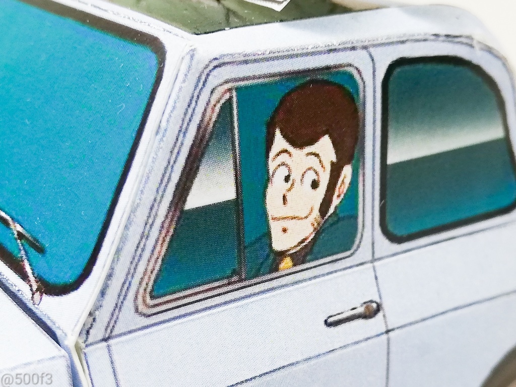 【ペーパークラフトキット】ルパン三世(TV第1シリーズ) ルパンのフィアット500