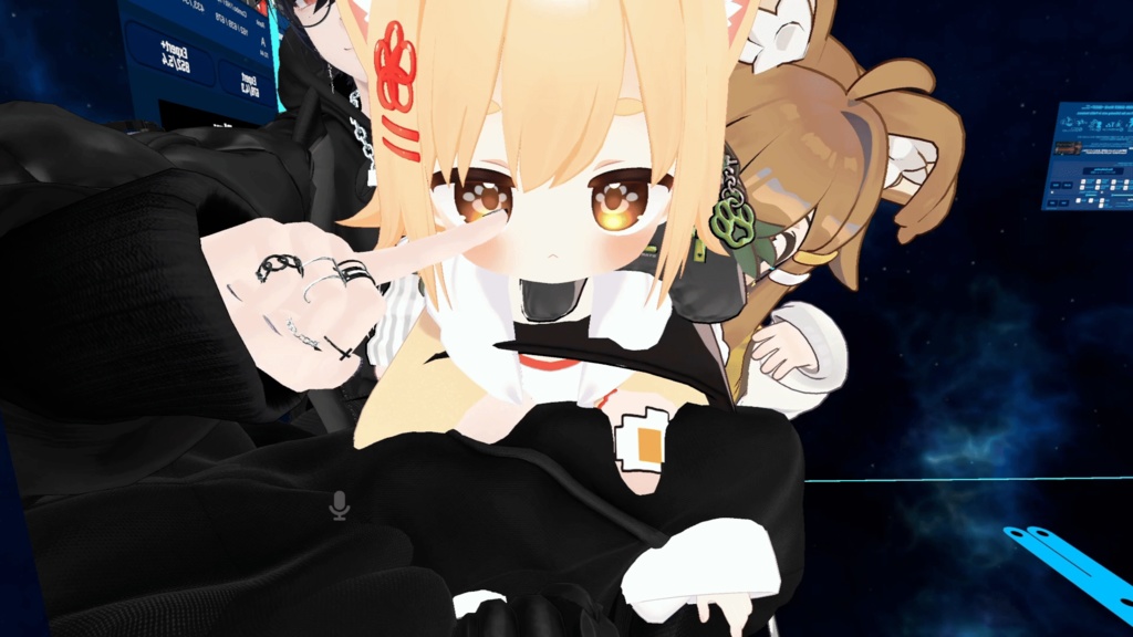 【きなこ専用】肉球がぽよんぽよんして雪結晶が降ってくるEye Texture