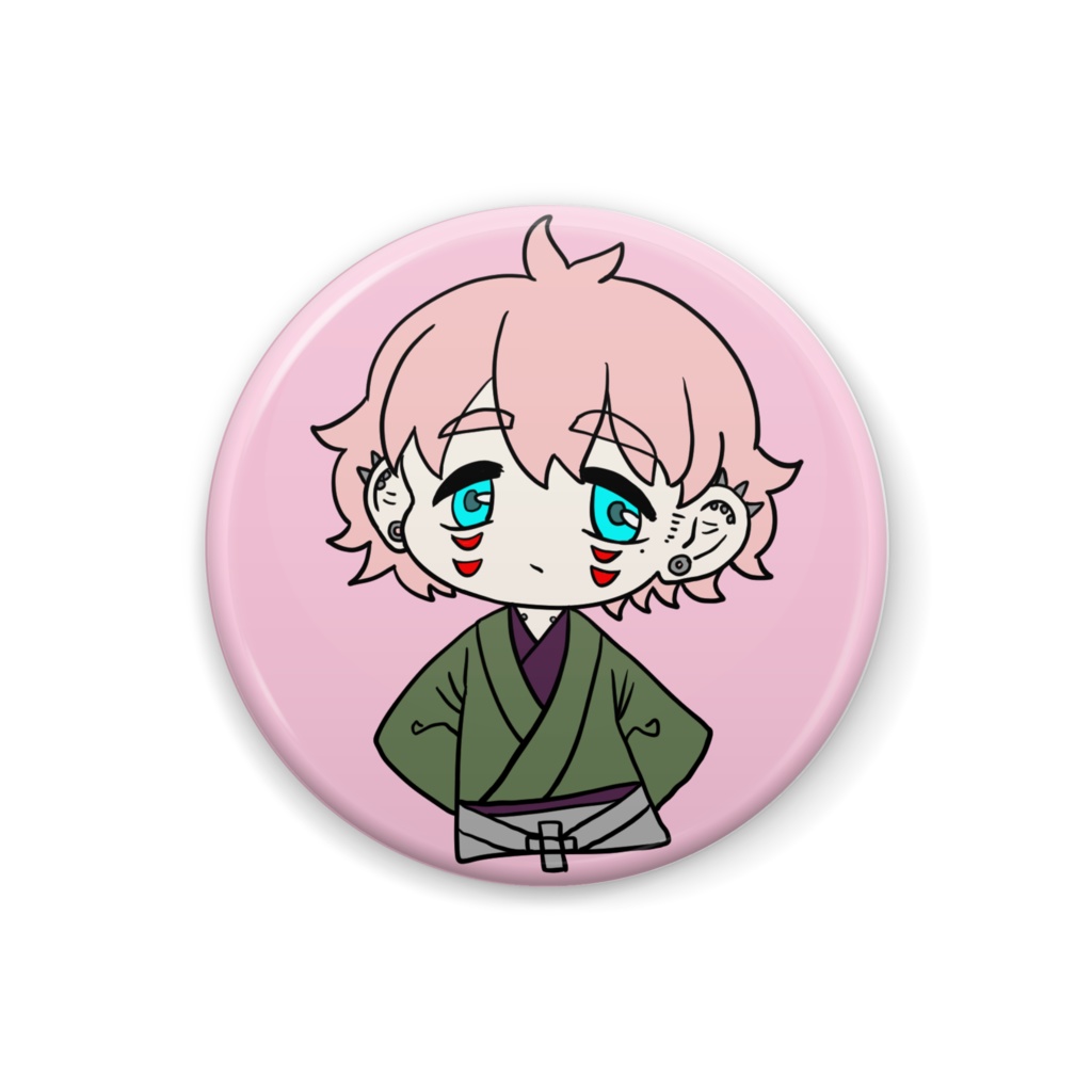 越後明臣缶バッジ