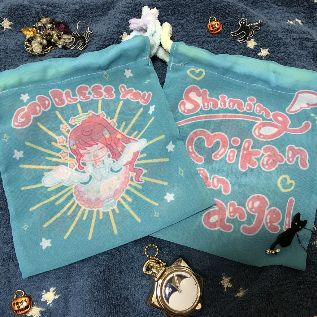 でびえん ゆめかわジョーゼットシフォン巾着 Sevensnow Booth