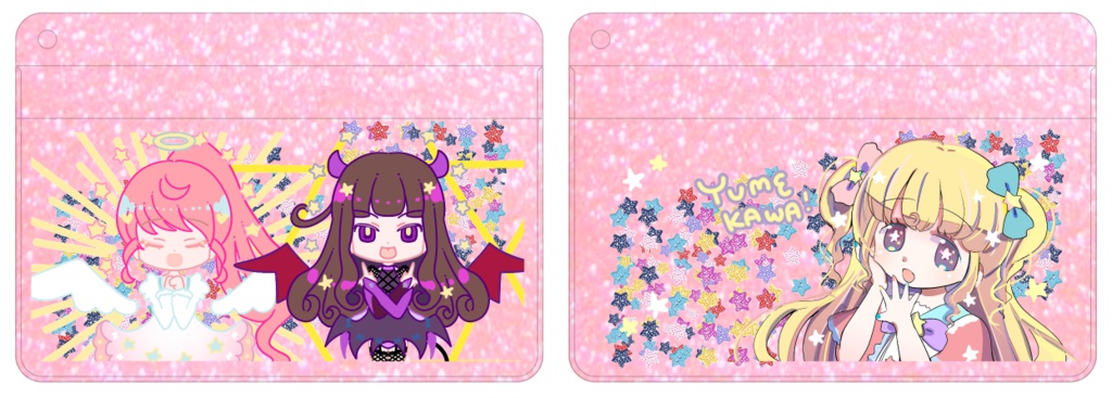 グリッターラメフレークパスケース