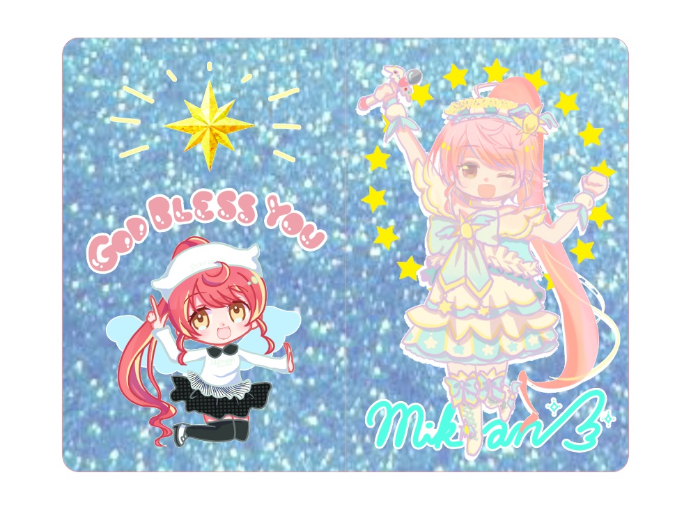 みかんグリッタープリチケケース