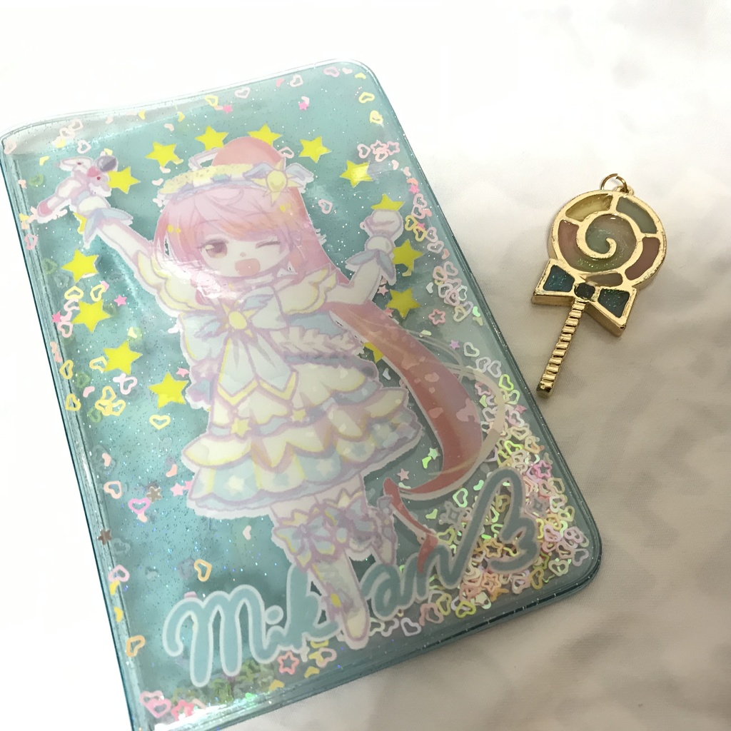 みかんグリッタープリチケケース