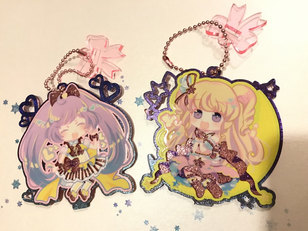 ゆめかわ❤️かしこまアクリルスタンドキーホルダー