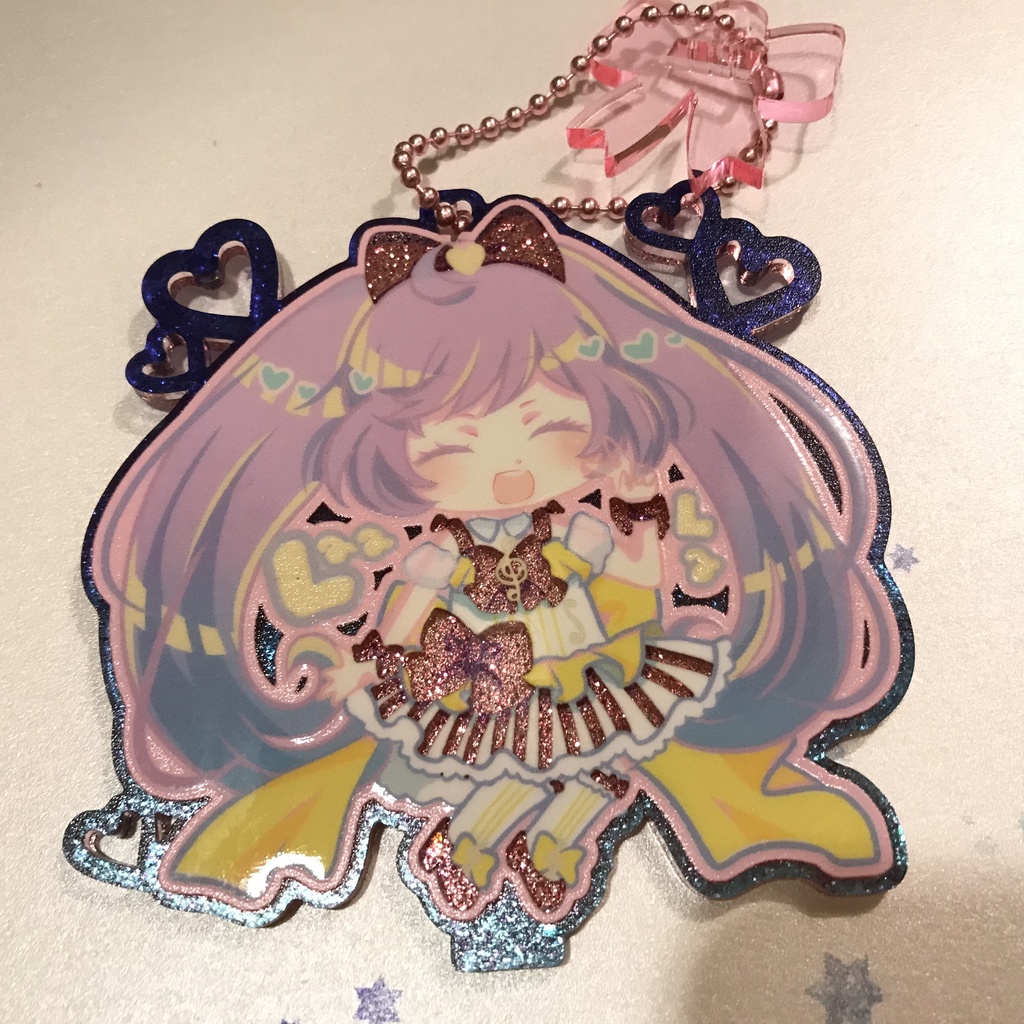 ゆめかわ❤️かしこまアクリルスタンドキーホルダー