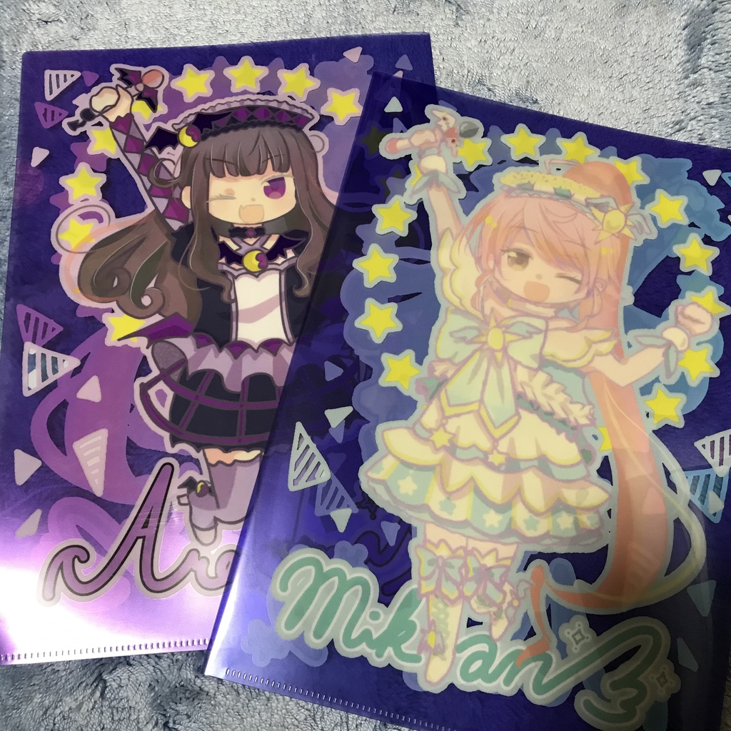 でび⭐︎えんリバーシブルクリアファイル