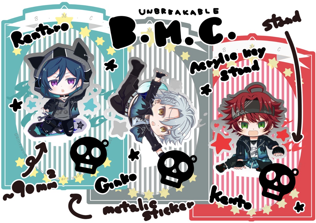 B.M.C.ダンサーウェアアクリルスタンド