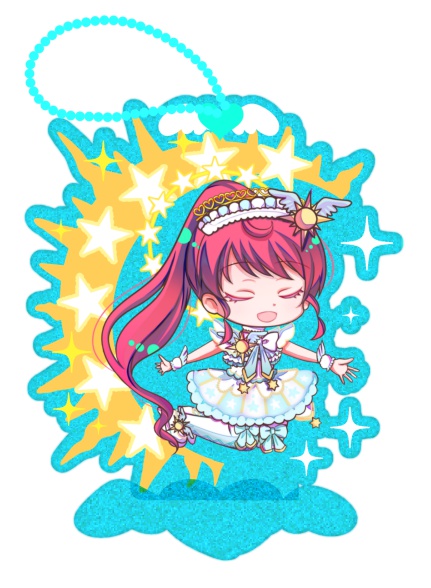 あろみかグリッターラメアクリルスタンドキーホルダー