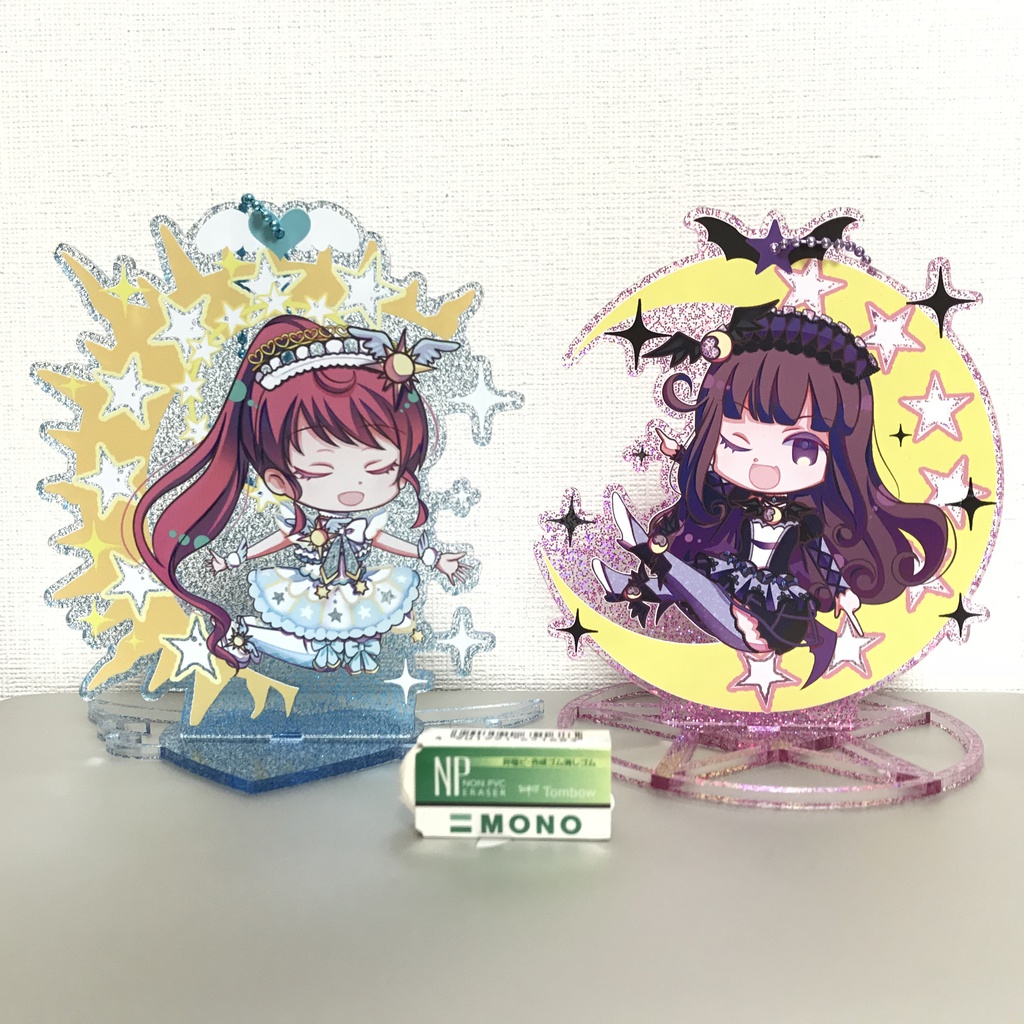 あろみかグリッターラメアクリルスタンドキーホルダー