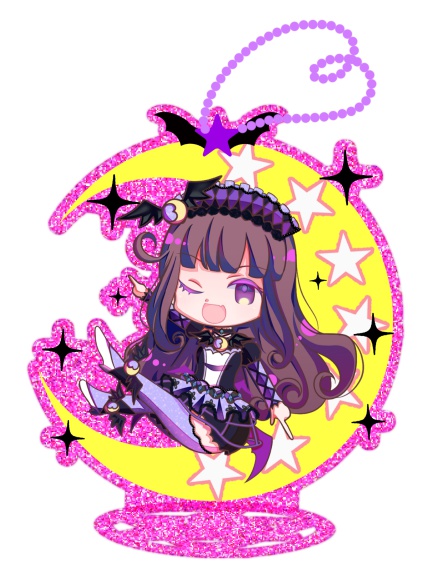 あろみかグリッターラメアクリルスタンドキーホルダー