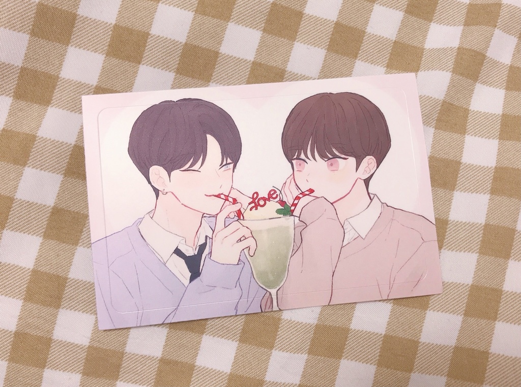 長方形ステッカー1