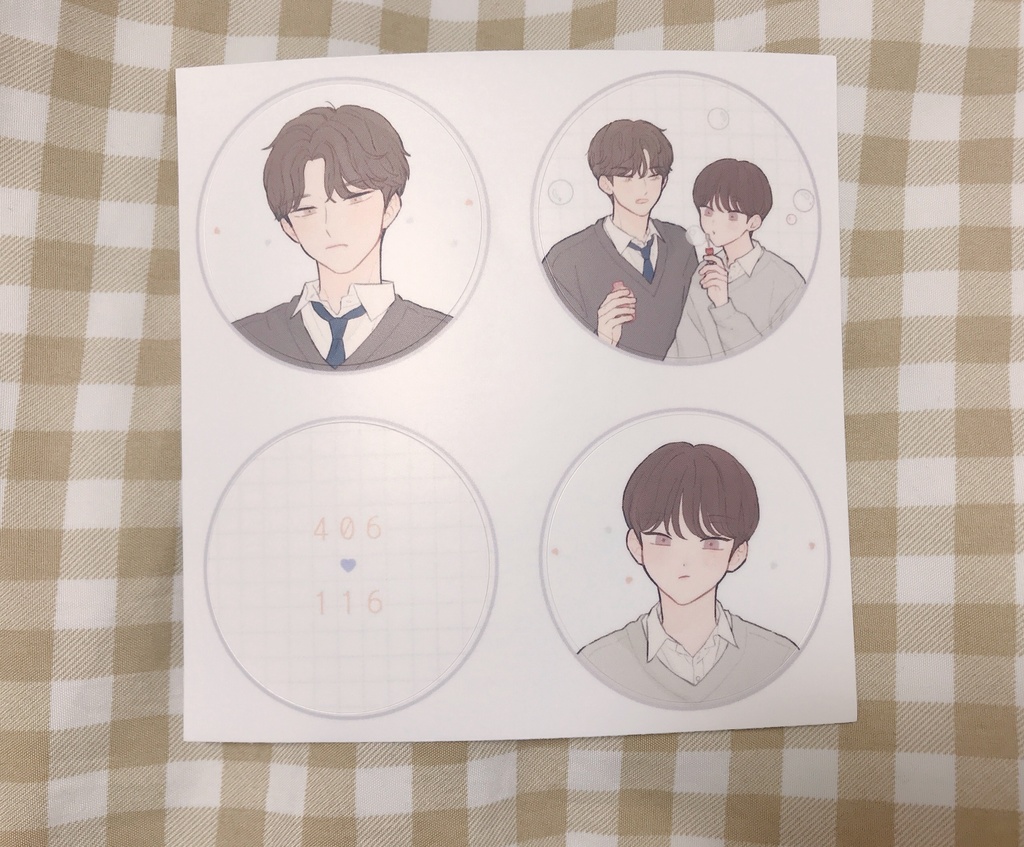 丸型ステッカー1