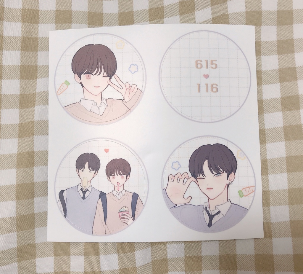 丸型ステッカー2