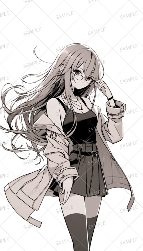 【メガネ】大人びた文学系の少女