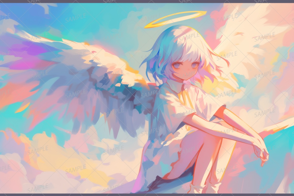 【ファンタジー】白髪の天使の少女２_背景