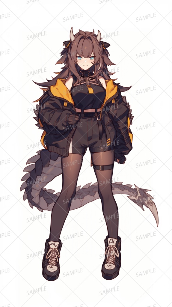 【獣人】ドラゴン少女_立ち絵