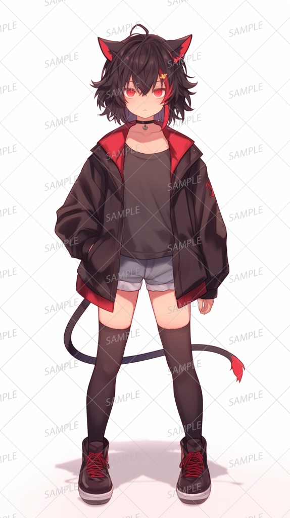 【獣人】ジト目のケモ耳幼女_立ち絵