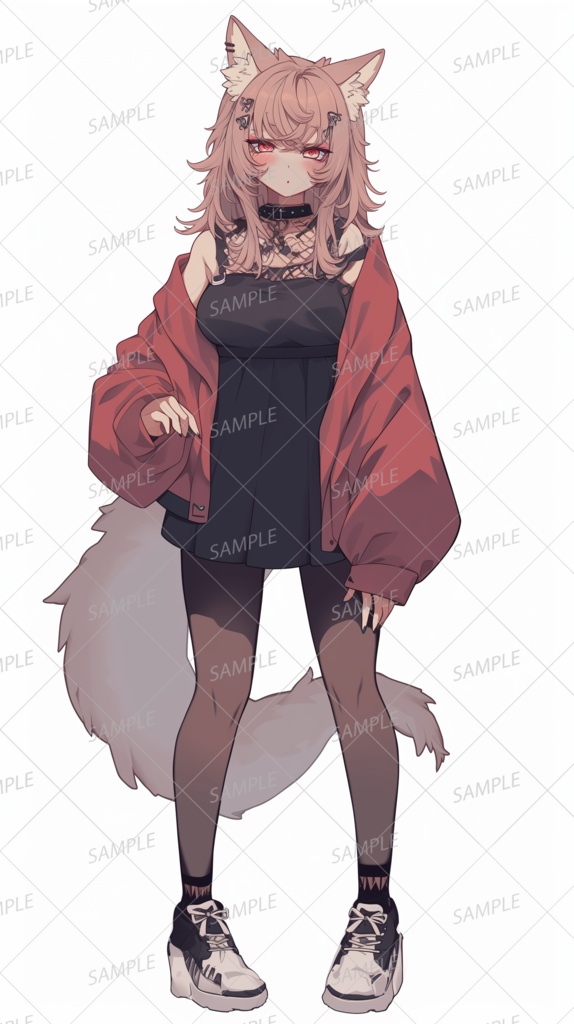 【獣人】ミステリアスな狐の美女_立ち絵