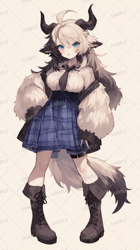 ◆獣人~角ある者◆手描きイラスト ファンタジーに必須！】獣人キャラクターを描いてみよう