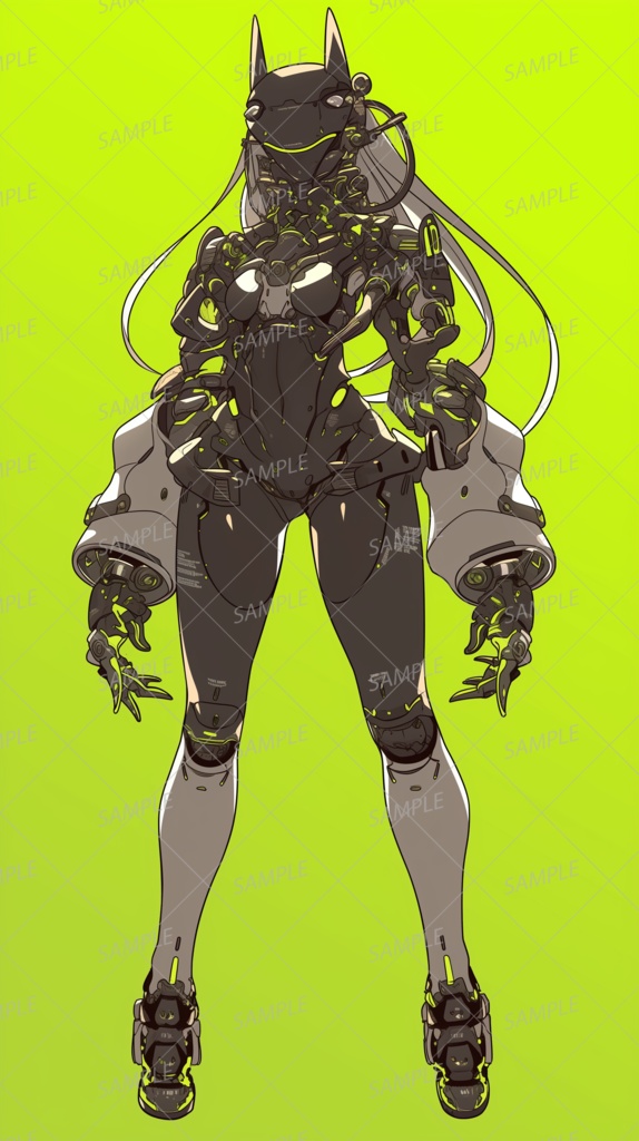 【メカ】女性型のヒューマノイド_立ち絵