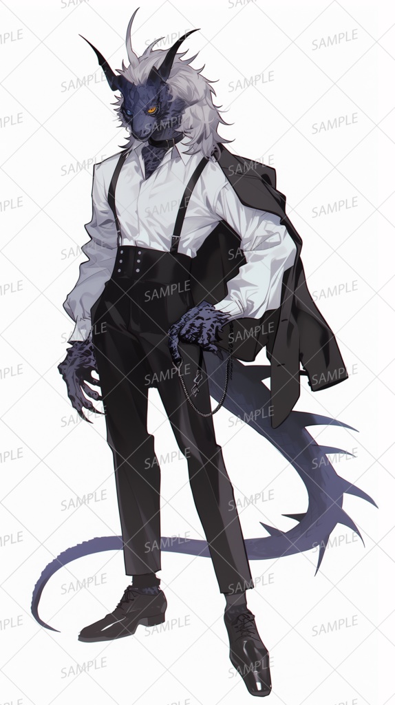 【獣人】紳士なリザードマン_立ち絵