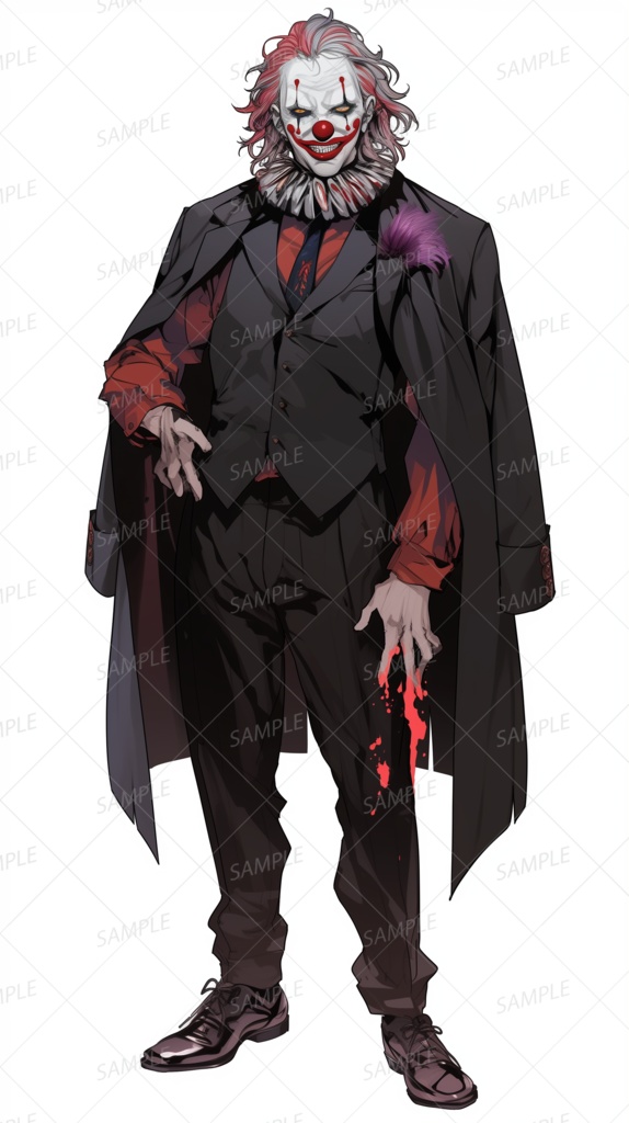 【ファンタジー】スーツを着たピエロ_立ち絵