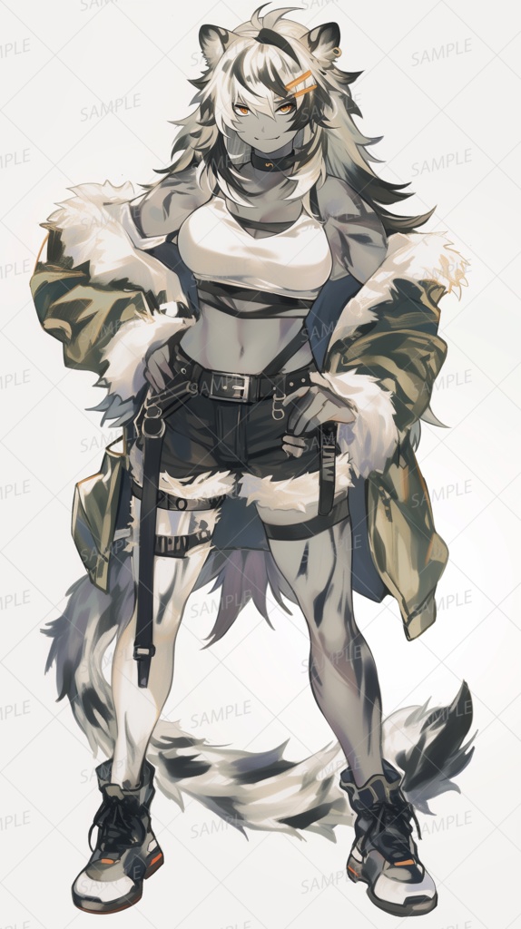 【獣人】トラの美女_立ち絵