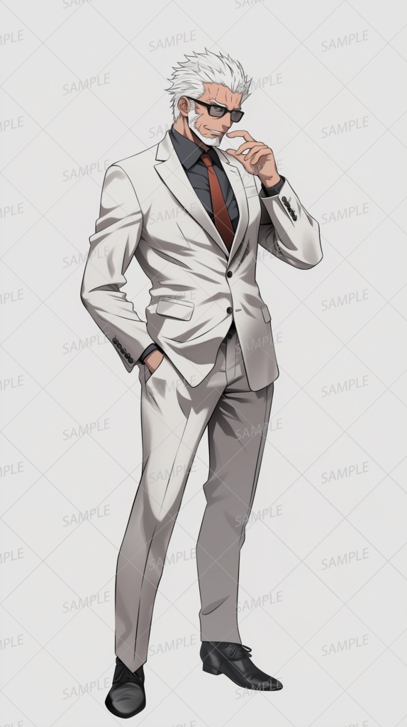 【セット】白いスーツの特別部隊_立ち絵【単品OK】