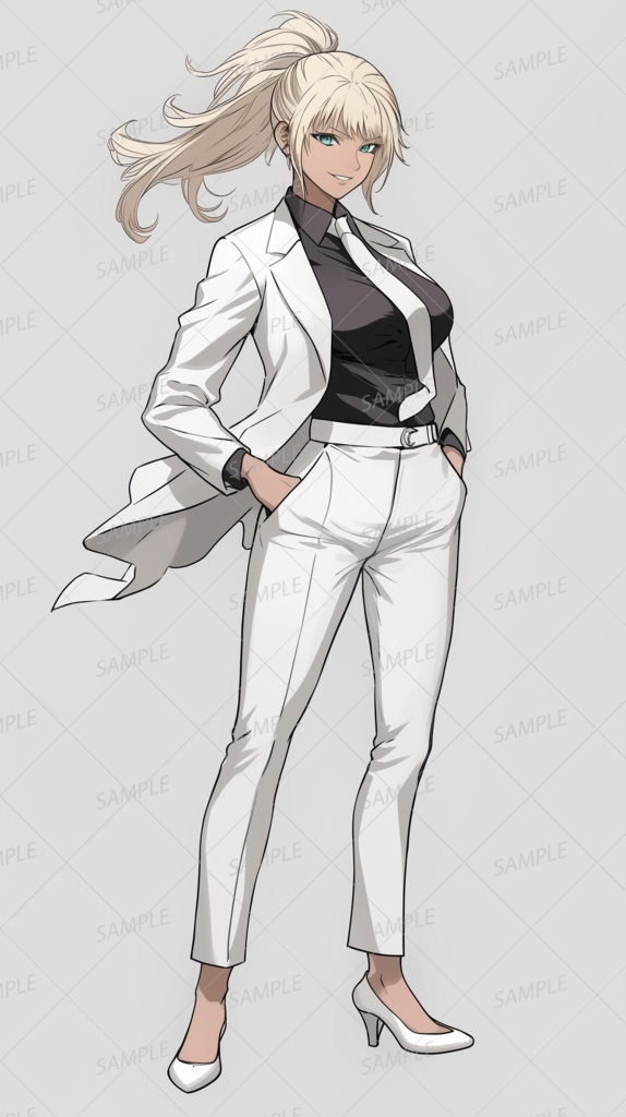 【セット】白いスーツの特別部隊_立ち絵【単品OK】