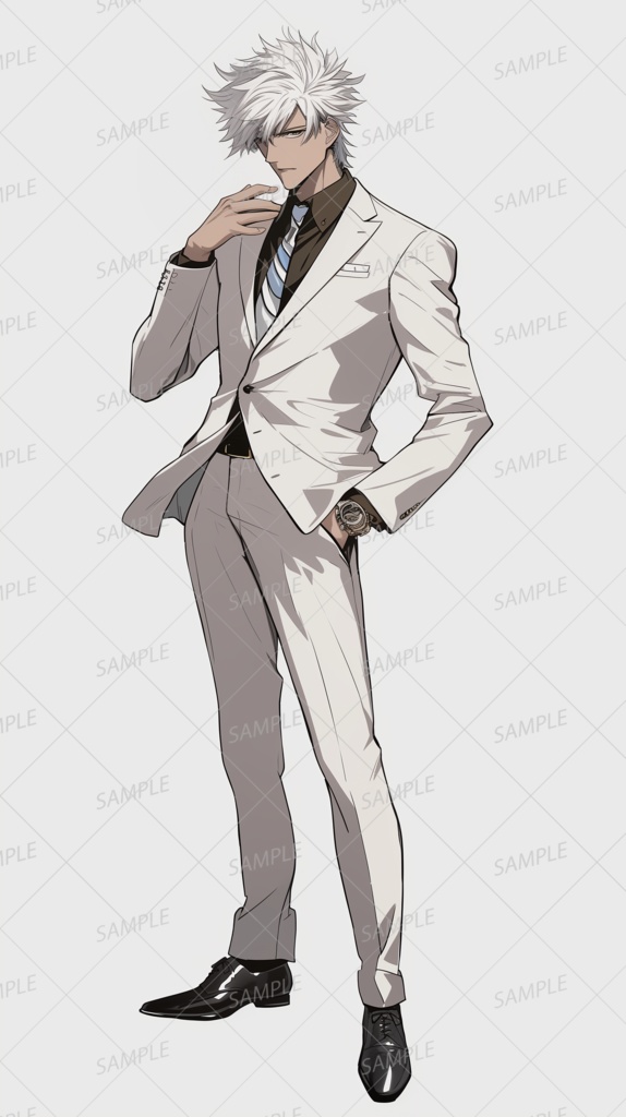 【セット】白いスーツの特別部隊_立ち絵【単品OK】