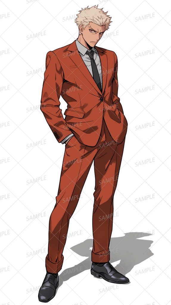 【セット】赤いスーツの特別部隊_立ち絵【単品OK】