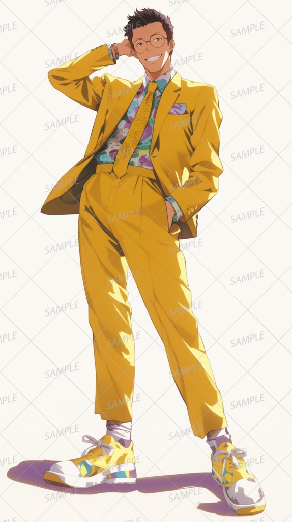 【セット】黄色いスーツの特別部隊_立ち絵【単品OK】