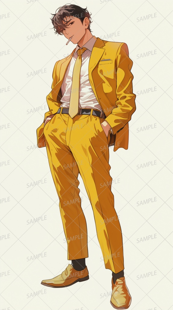 【セット】黄色いスーツの特別部隊_立ち絵【単品OK】
