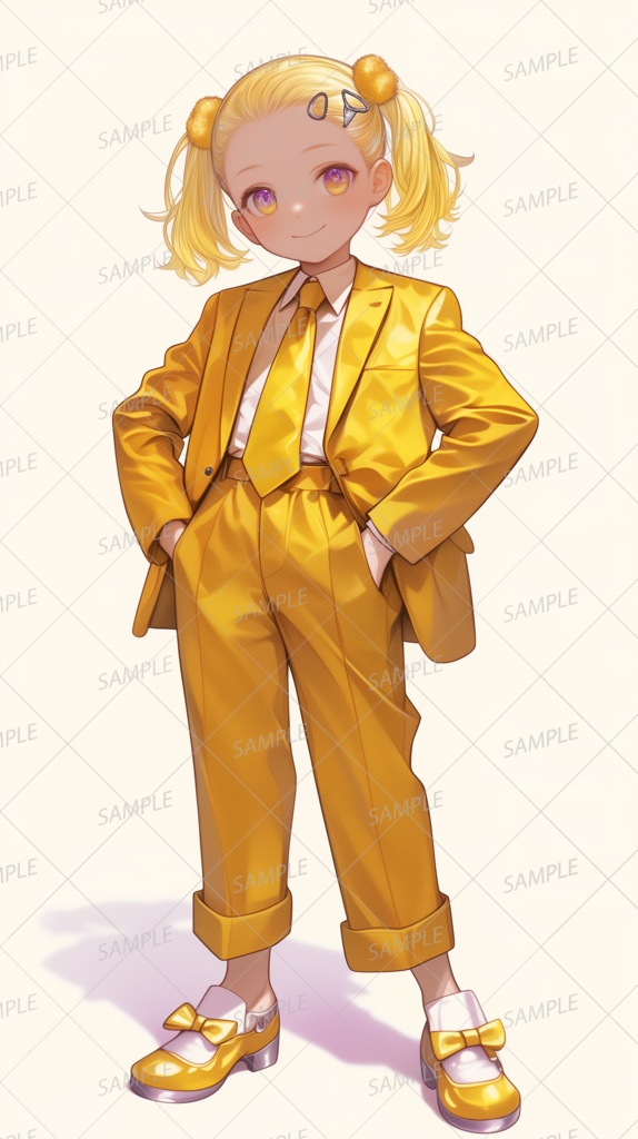 【セット】黄色いスーツの特別部隊_立ち絵【単品OK】