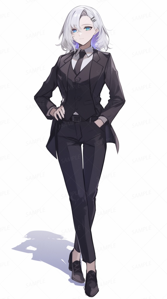 【無料セット】黒いスーツの特別部隊_立ち絵【一周年記念】