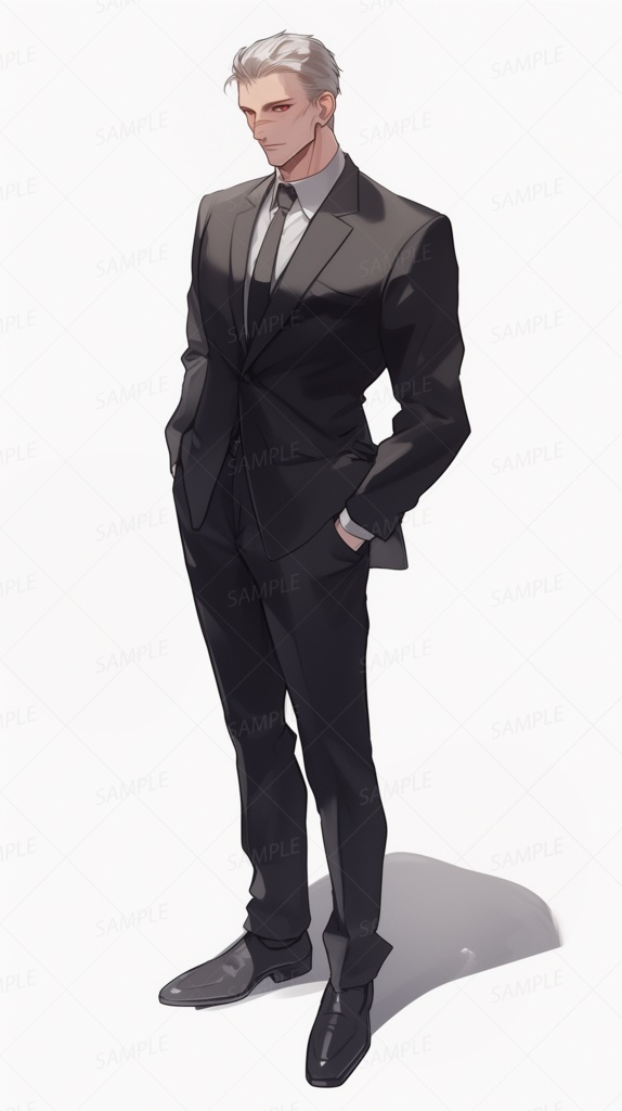 【無料セット】黒いスーツの特別部隊_立ち絵【一周年記念】