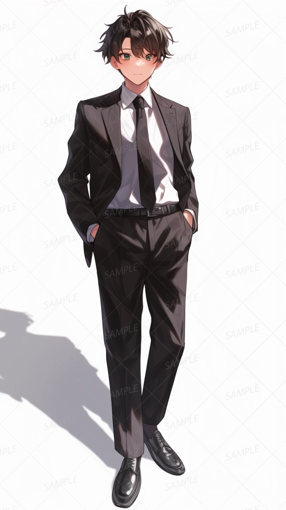 【無料セット】黒いスーツの特別部隊_立ち絵【一周年記念】