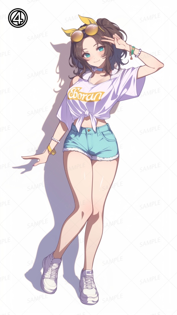 【セット】夏の少女たち_立ち絵【単品OK】