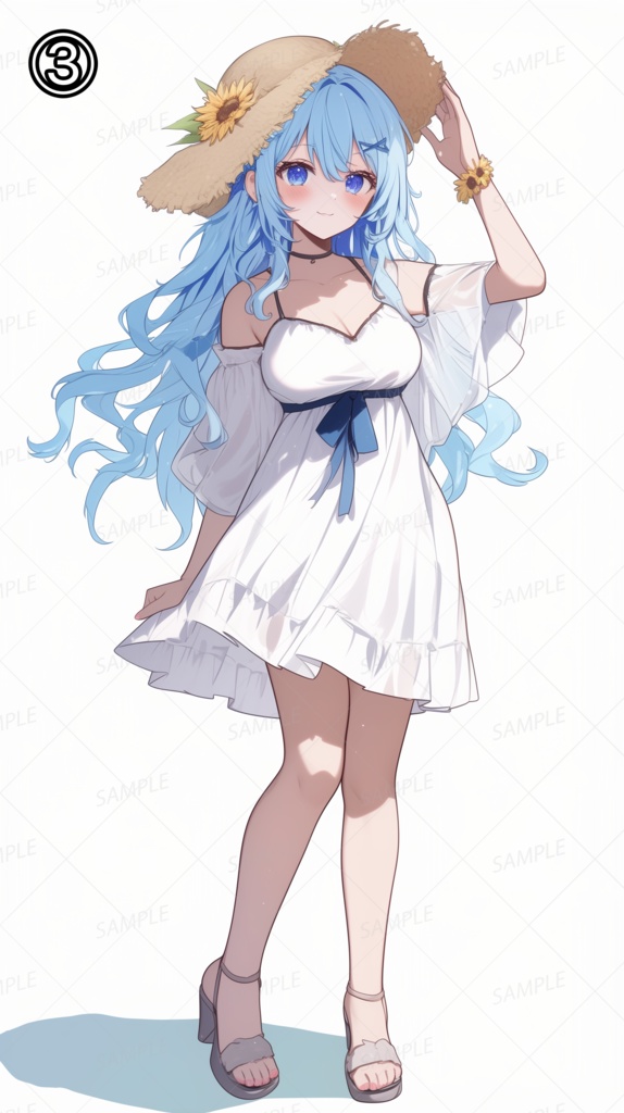 【セット】夏の少女たち_立ち絵【単品OK】