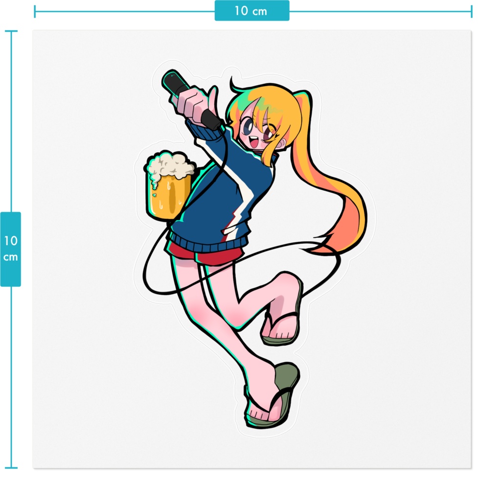 ユナちゃんステッカー