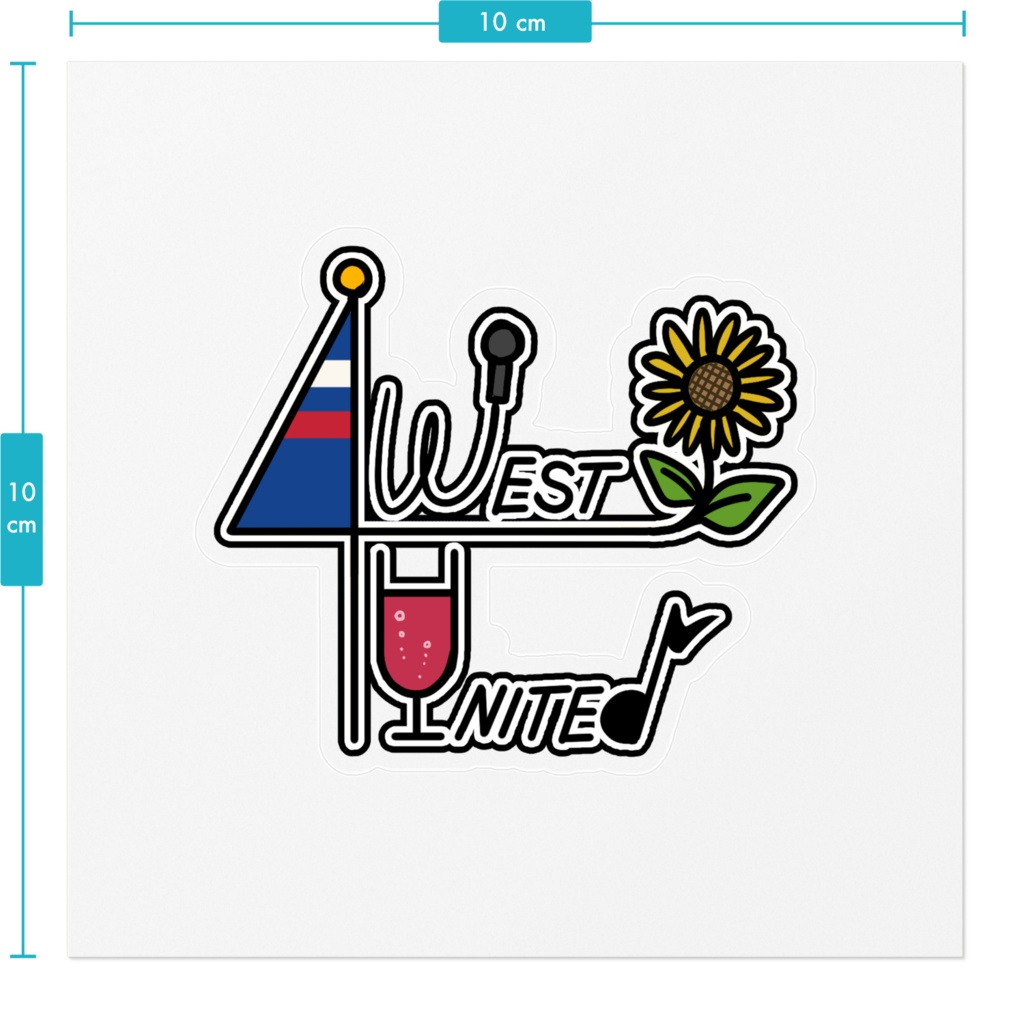 West United ロゴステッカー