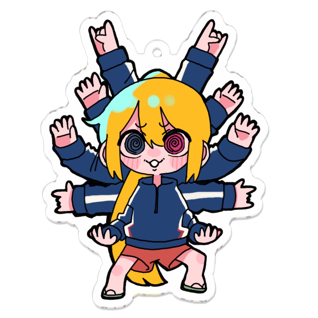 ユナちゃんアクリルキーホルダー(千手観音ver)
