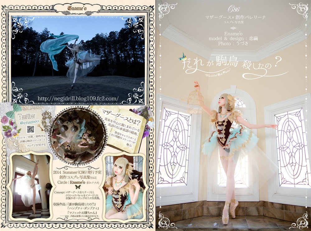 マザーグース×創作バレリーナ写真集『誰が駒鳥殺したの?』