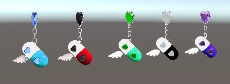カプセルイヤリング