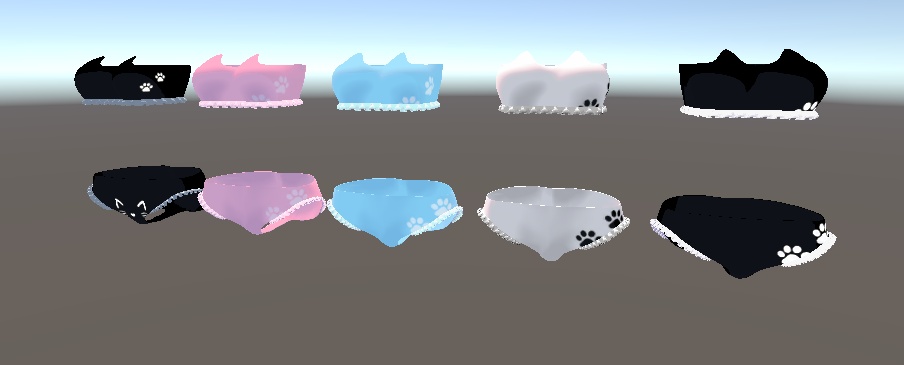 ネコ水着