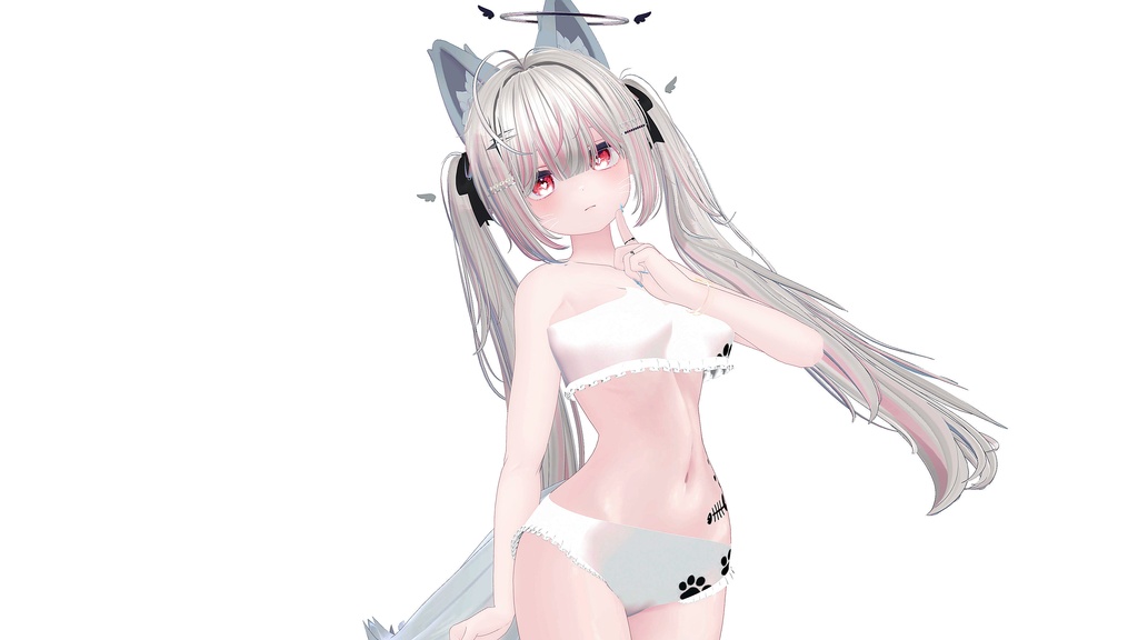ネコ水着