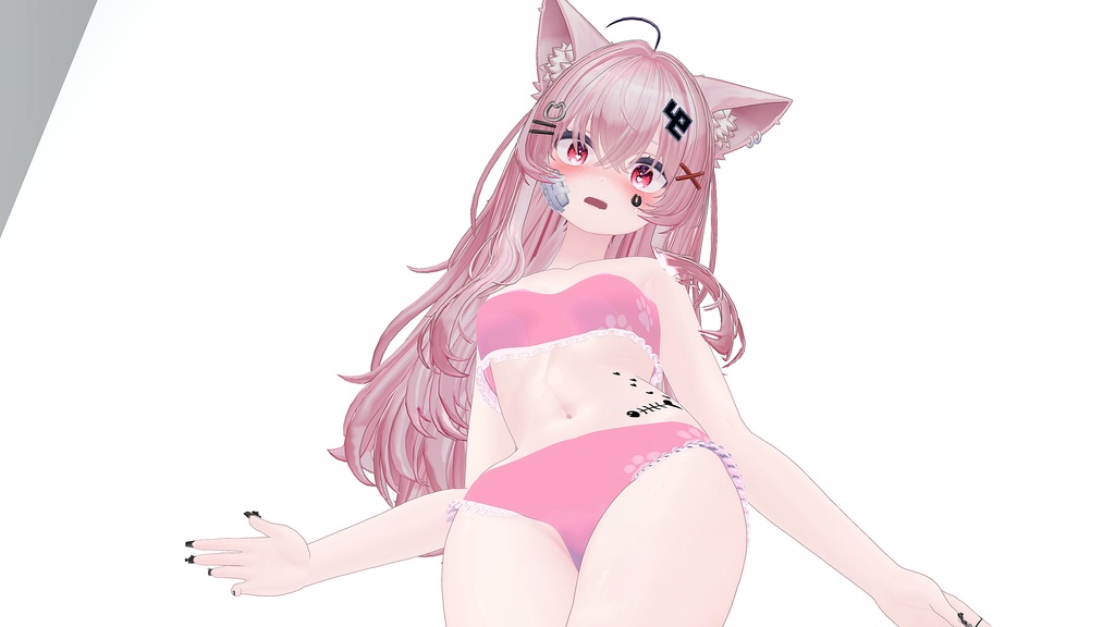 ネコ水着
