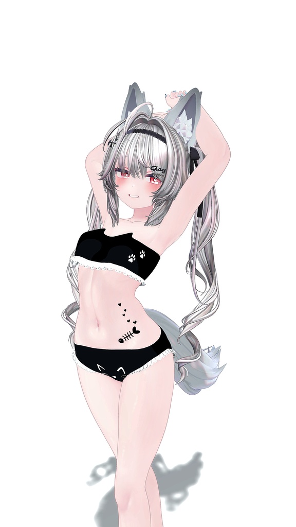 ネコ水着