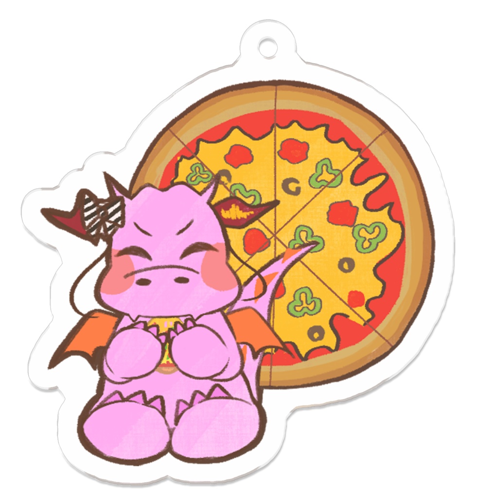 【非公式】Pizza Dragonアクリルキーホルダー2種類